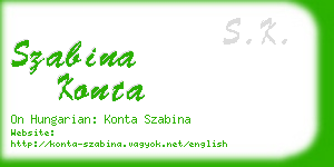 szabina konta business card